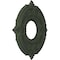 Ekena Millwork Attica PVC Medallion (Canopies up to 4 1/8"), 10"OD x 3 1/2"ID x 3/4"P, Satin Hunt Club Green CMP10ATGHC - alternate 5